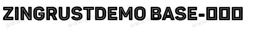 ZingRustDemo Base字体转换